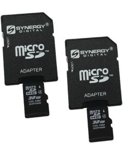 ZTE Z431 Cell Phone Memory Card 2 x 32GB microSDHC Memory Card with SD Adapter (2 Pack)