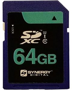 Synergy Digital Memory Card, Compatible with Canon EOS Rebel T5 Digital Camera Memory Card 64GB Secure Digital Class 10 Extreme Capacity (SDXC) Memory Card